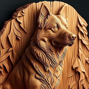 3D модель Собака породы чинук (STL)